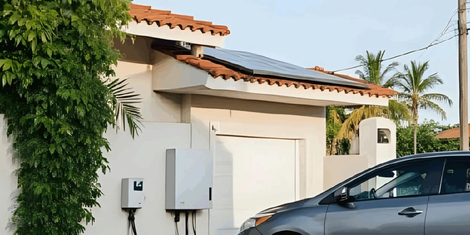 Casa com energia solar e bateria SunnyHUB